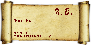 Ney Bea névjegykártya